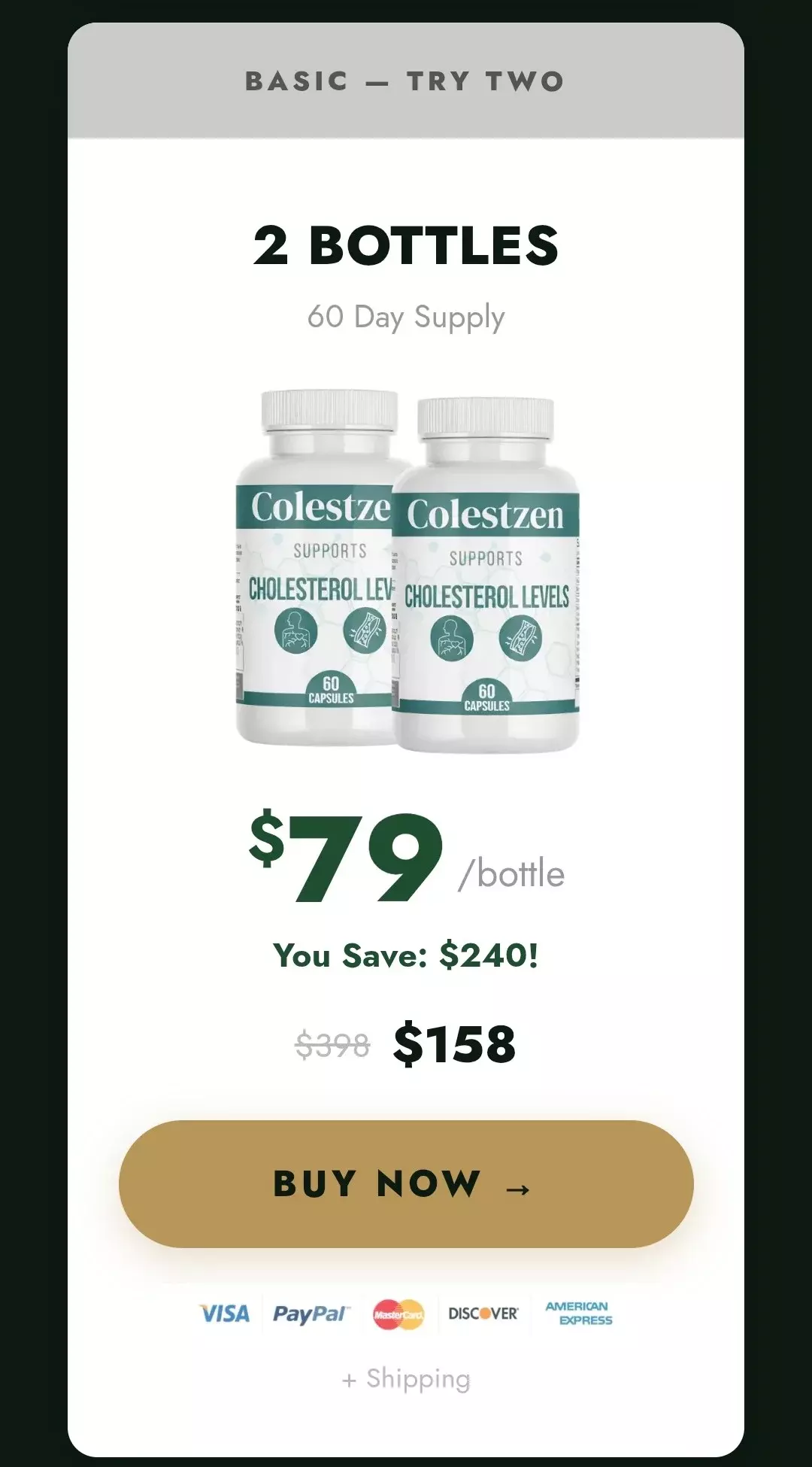 Colestzen™ 2 bottles pricing